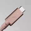 Native Union Belt Cable Pro USB-C naar USB-C, 2,4 m, LED-display, Rose