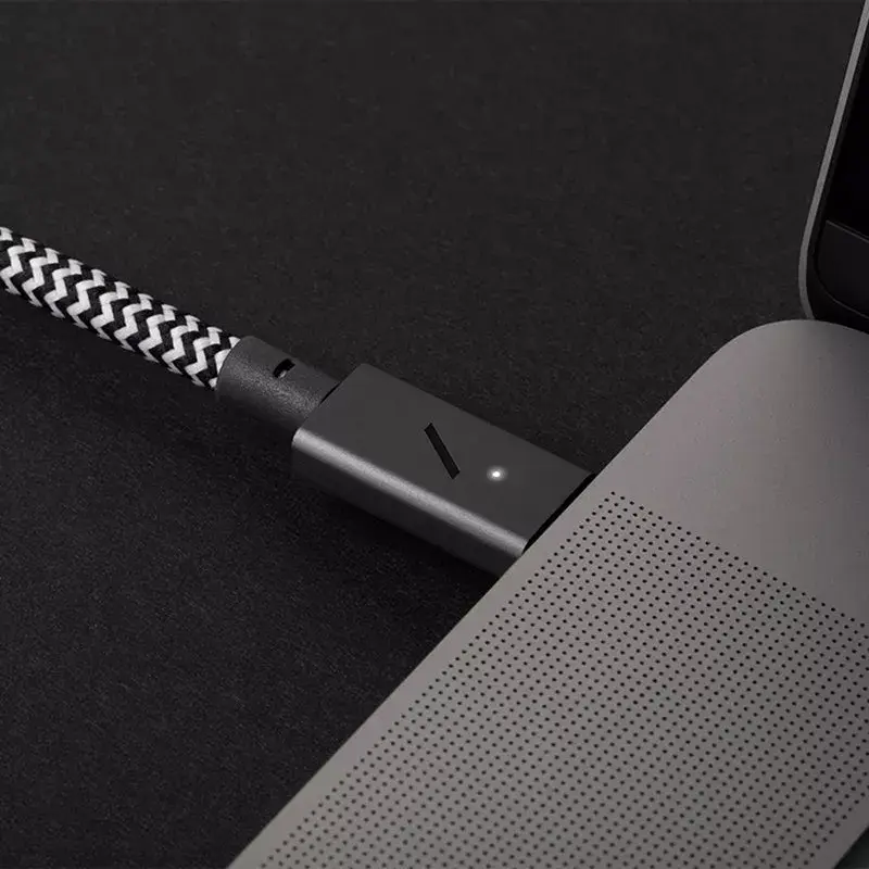 Native Union Belt Cable Pro USB-C naar USB-C, 2,4 m, LED-display, Rose