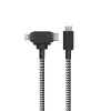 USB-C naar USB-C / Lightning-kabel Native Union Belt Cable Duo, 1,5 m, groen