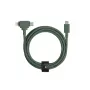 USB-C naar USB-C / Lightning-kabel Native Union Belt Cable Duo, 1,5 m, groen