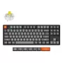 Mechanisch toetsenbord Keychron K8 Max 80% (87 toetsen) kabel USB + RF draadloos + Bluetooth, RGB, zwart