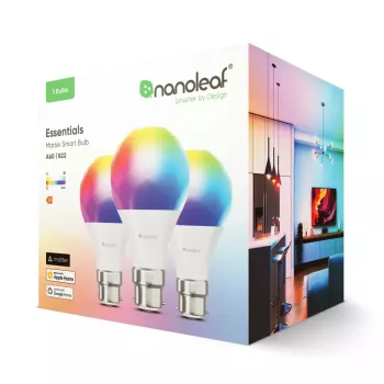 Nanoleaf Essentials Matter Smart Bulb A60 B22, 3-pack, NF080B02-3A19B