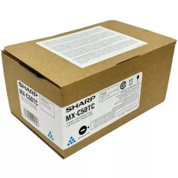 Tonercartridge Sharp MXC50TC cyaan voor compatibele Sharp-printers, originele OEM MX-C50TC