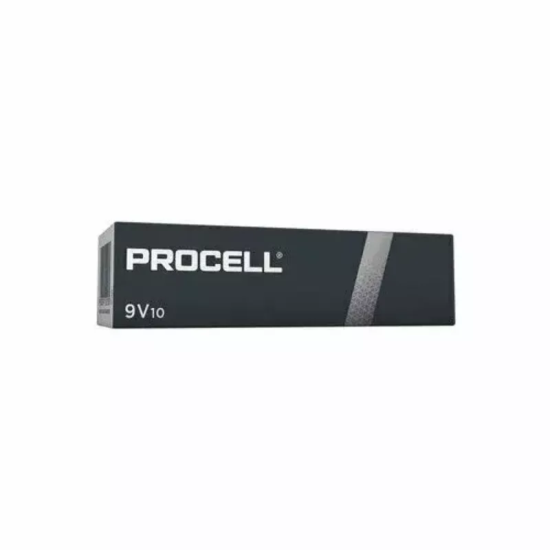 Alkaline 9V-batterij Duracell MN1604 Procell (6LR61) – minimumpack 10 stuks