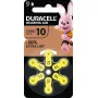 Duracell EasyTab hoortoestelbatterijen maat 10, 6-pack
