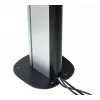 Vloervast gemonteerde bodemplaat B-TECH SYSTEM X BT8380 voor vloermontage, 240×240×6 mm, 200 kg, zwart