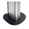 Vloervast gemonteerde bodemplaat B-TECH SYSTEM X BT8380 voor vloermontage, 240×240×6 mm, 200 kg, zwart