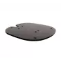 Vloervast gemonteerde bodemplaat B-TECH SYSTEM X BT8380 voor vloermontage, 240×240×6 mm, 200 kg, zwart