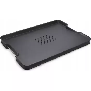 Snijplank joseph joseph Cut&Carve Plus multifunctioneel zwart