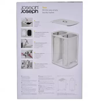 Wasmand Joseph Joseph Tota 90L ecru — 90 L inhoud, duurzaam design