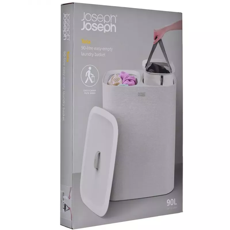 Wasmand Joseph Joseph Tota 90L ecru — 90 L inhoud, duurzaam design