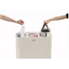 Wasmand joseph joseph Tota Trio 90L — 90 liter inhoud, sorteren met drie vakken, ecru