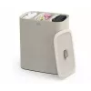Wasmand joseph joseph Tota Trio 90L — 90 liter inhoud, sorteren met drie vakken, ecru