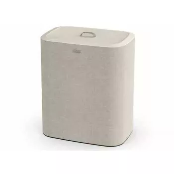 Wasmand joseph joseph Tota Trio 90L — 90 liter inhoud, sorteren met drie vakken, ecru