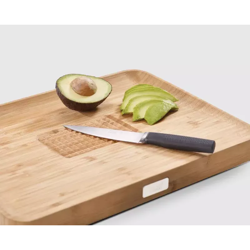 Snijplank Joseph Joseph Cut&Carve rechthoekig bamboe