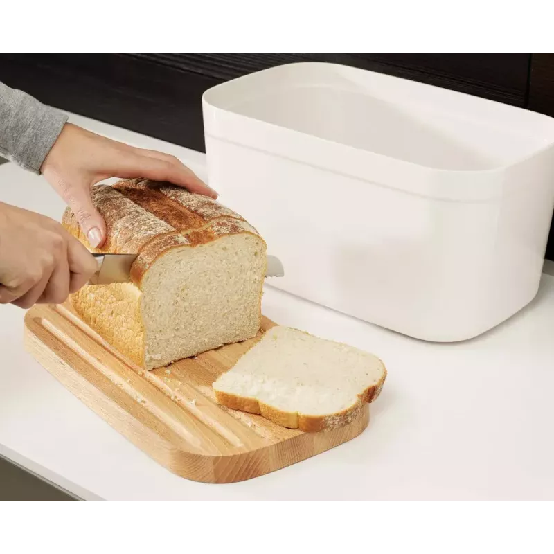 Broodtrommel Joseph Joseph Bread Bin rechthoekig wit