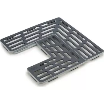 Spoelbakmat Joseph Joseph SinkSaver grijs verstelbaar 85037 – beschermende spoelbak inleg, flexibele pasvorm voor verschillende bakformaten