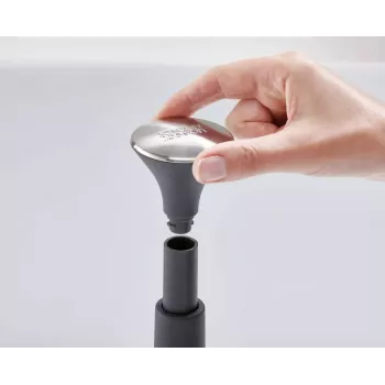 Tafel-papieren handdoekhouder Joseph Joseph 85140 grijs zilver rond