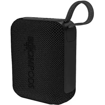 Draagbare Bluetooth-luidspreker Boompods Beachboom Mini zwart – compact draadloos audio, ingebouwde accu