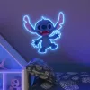 Leuchtdekofigur YELLOWPOP Full Stitch Body blauw LED 278mm