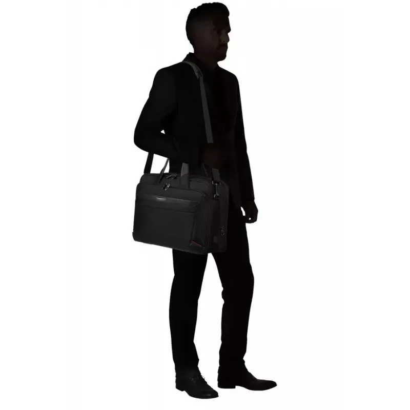 Aktetas Samsonite PRO-DLX 6 43,9 cm zwart uitschuifbaar