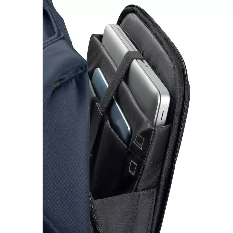 Casual rugzak Samsonite Securipak 2.0 blauw gerecycled PET 100%