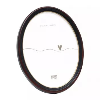 Enkele fotolijst Deknudt S100F9 zwart karton glas hars