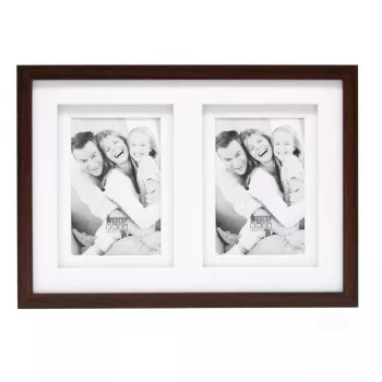 Multi-fotolijst Deknudt S65KQ2 bruin 340x245 mm