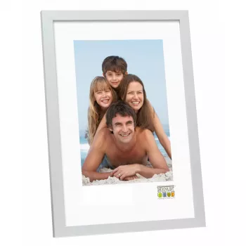 Enkele fotolijst Deknudt S44CD1 zilver MDF hout 20X30