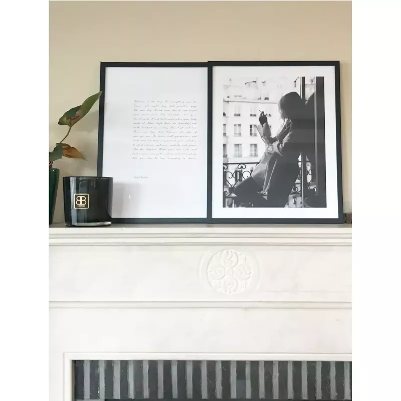Enkele fotolijst Deknudt S44CF2 zwart 30X45 glas MDF