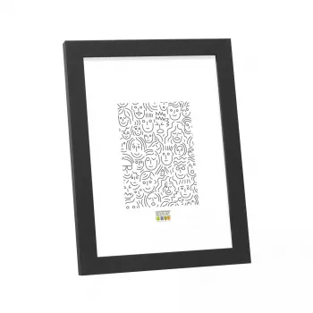 Enkele fotolijst Deknudt S44CF2 zwart 30X45 glas MDF