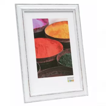 Enkele fotolijst Deknudt S221H3 zwart wit hout 260x347 mm