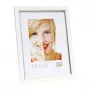 Enkele fotolijst Deknudt S46AF1 zilver wit 168x218mm