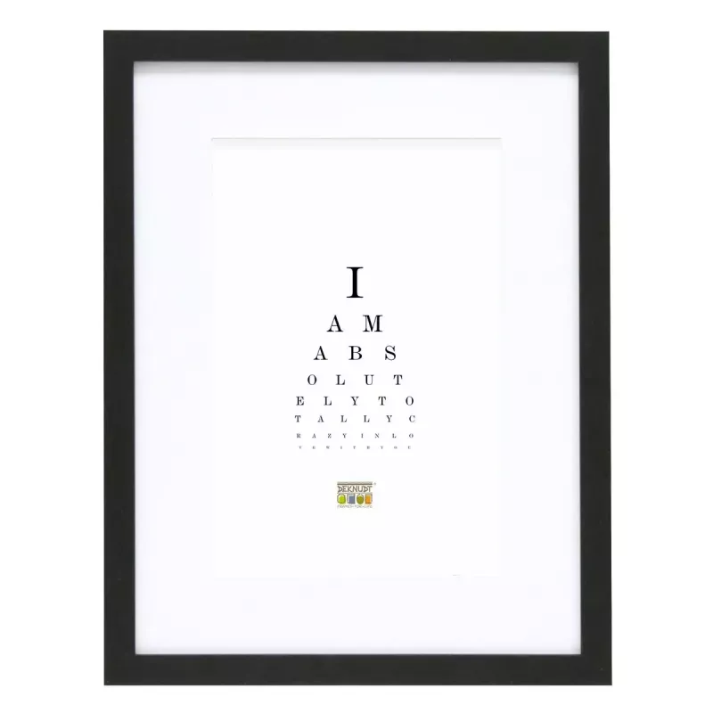 Enkele fotolijst Deknudt S66KF2 P1 zwart 30x45