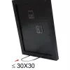 Enkele fotolijst Deknudt S66KF2 P1 zwart 30x45