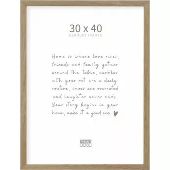 Fotolijst Deknudt S47CJ1 massief eiken 30×40 cm – wand- en tafelopstelling