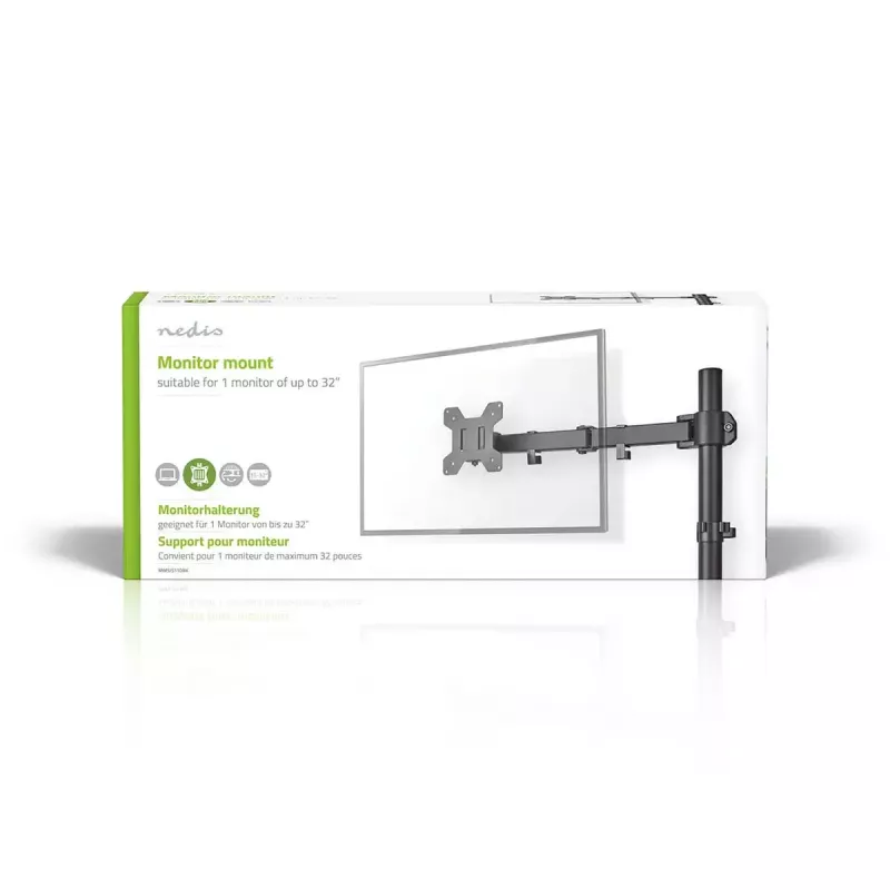 Monitorbeugel Nedis MMSIS110BK 81,3 cm 32 inch zwart bureau