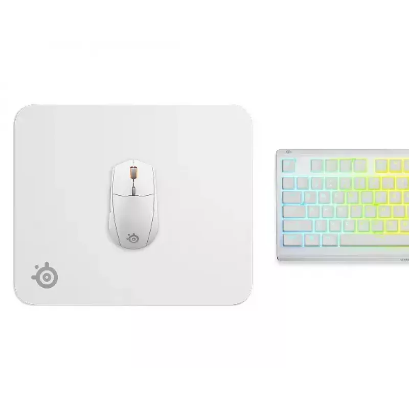 Muispad Steelseries QcK M wit 320x270mm microvezel rubber