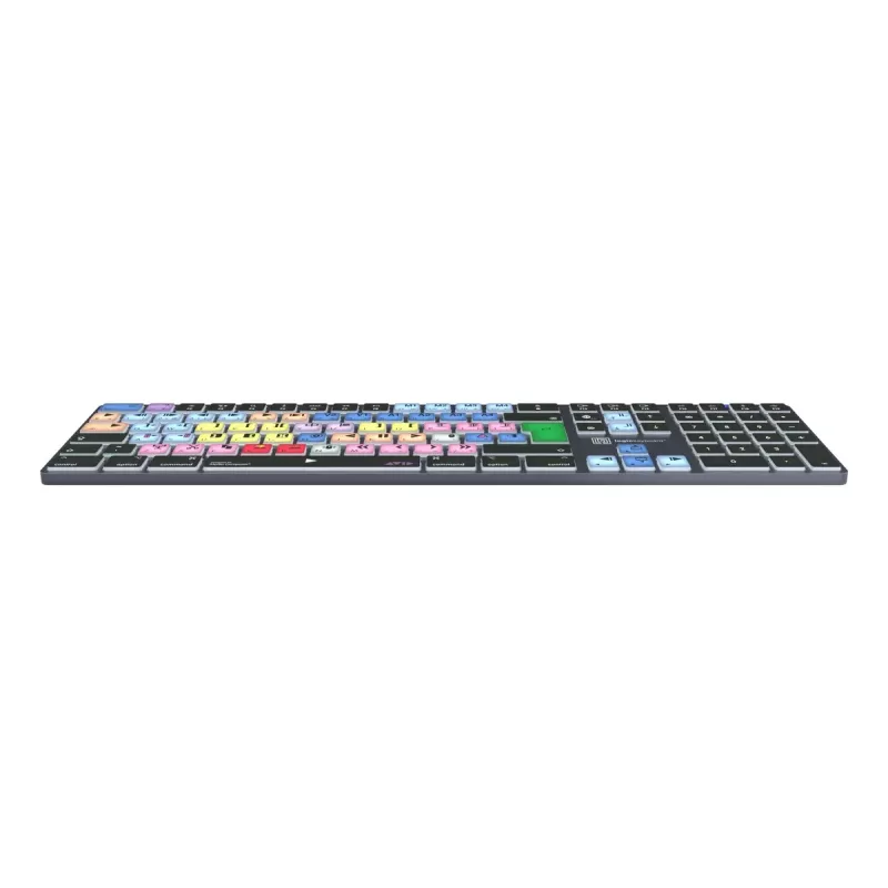 Full-size Bluetooth-toetsenbord LogicKeyboard LKB-MCOM4-TM — QWERTZ Duits layout, 109 toetsen, titanium grijs