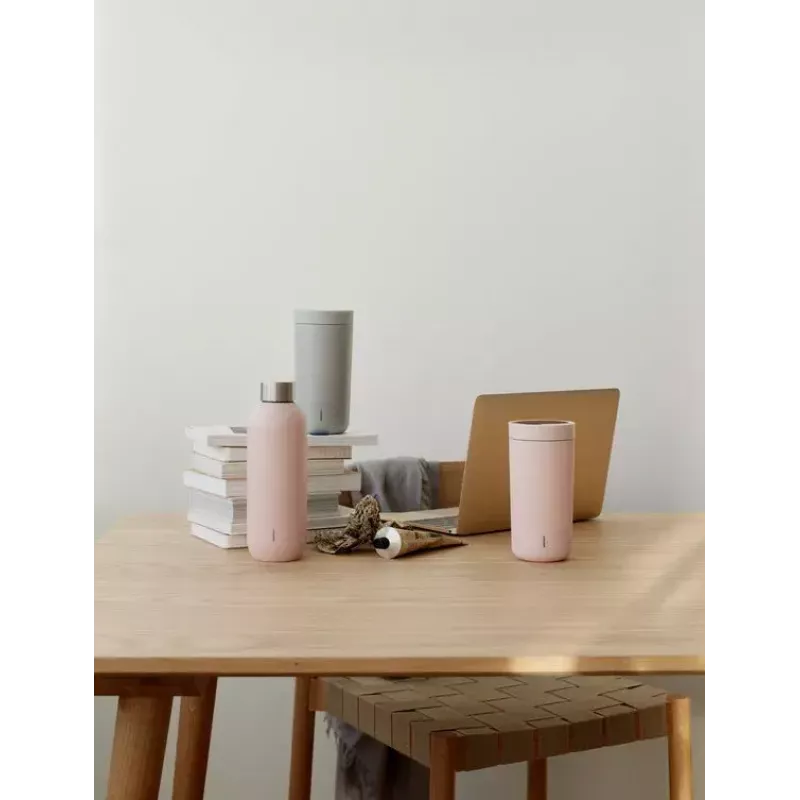Stelton To Go Click 400 ml roze polypropyleen RVS
