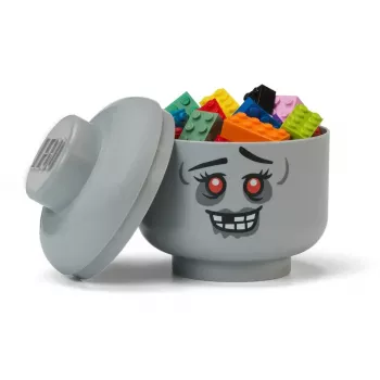 Mini-opbergkop 'Zombie' van room copenhagen – LEGO-compatibele opbergkop, grijs