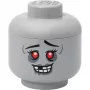 Storage Head Large by room copenhagen — LEGO-compatibele opbergbox „Zombie“ (grijs)