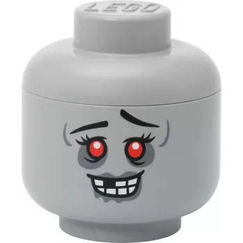 Room Copenhagen LEGO opbergkop „Zombie“ klein grijs – speelgoedopbergbak