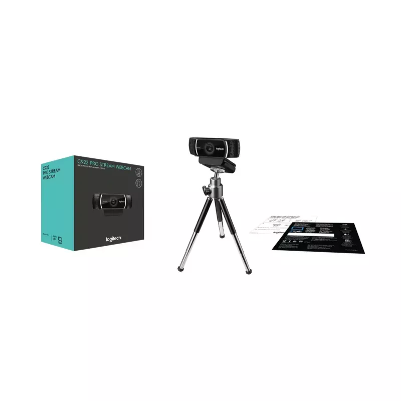 Webcam Logitech C922 Pro Stream 1920 x 1080 pixel USB zwart