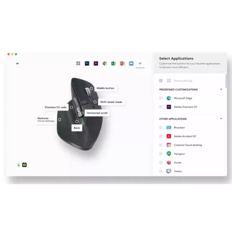 Muis Logitech MX Master 3S RF draadloos + Bluetooth