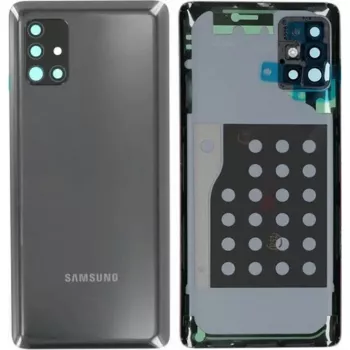 Achterklep voor Samsung A20s (A207) — vervangende telefoonbehuizing, zwart