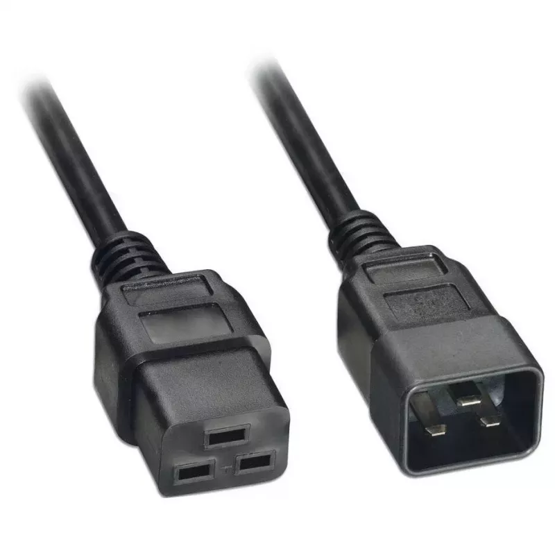 Akyga AK-UP-03 server verlengkabel IEC C20 naar C19, 1,8 m, zwart