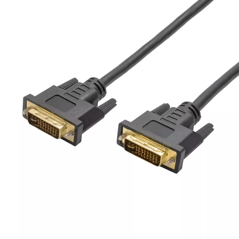 Akyga AK-AV-02 DVI-I Dual-Link-kabel, 24+5-polig, 1,8 m, zwart