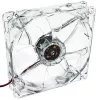 Akyga AW-12A-BG 120 mm behuizingsventilator, 4 groene LED's, Molex