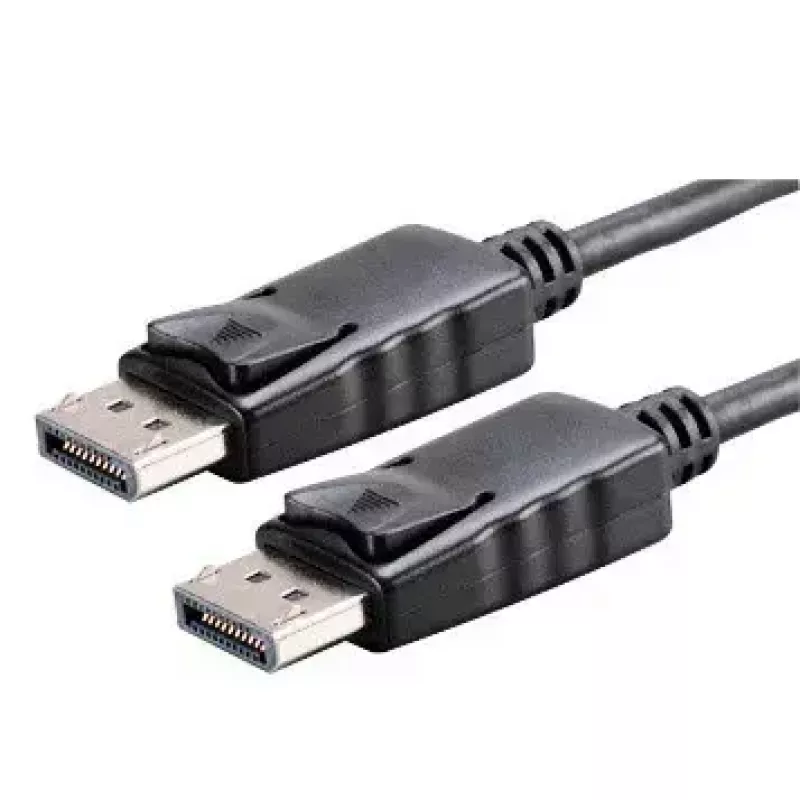 Akyga AK-AV-10 DisplayPort-kabel, stekker/stekker, vergulde stekkers, 1,8 m, zwart
